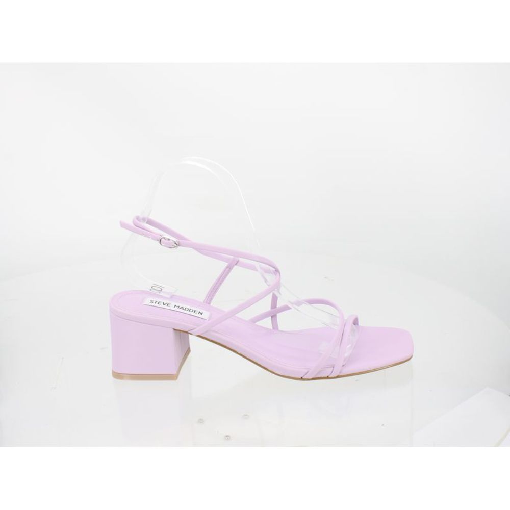 Steve Madden Womens Rianna Purple Ankle Strap Heels Size 8.5 Medium (B, M)